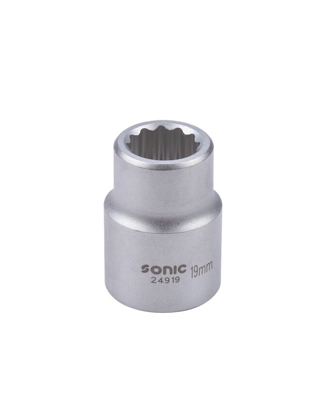 Galvutė 3/4" 12-briaunė 38 mm (24938, SONIC) Galvutė 3/4" 12-briaunė 38 mm (24938, SONIC)