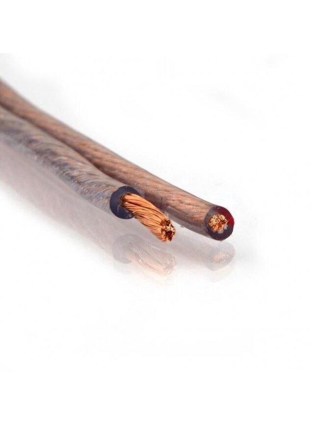 Garsiakalbinis kabelis CCA, 2 x 1,5 mm², 100 m. Garsiakalbinis kabelis CCA, 2 x 1,5 mm², 100 m.