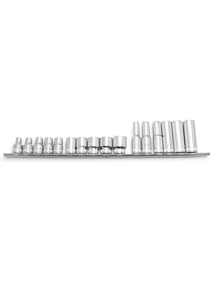 ⬡ Galvučių rinkinys 1/2" 16 vnt. 6-briaunis (ST09520, SATA)
