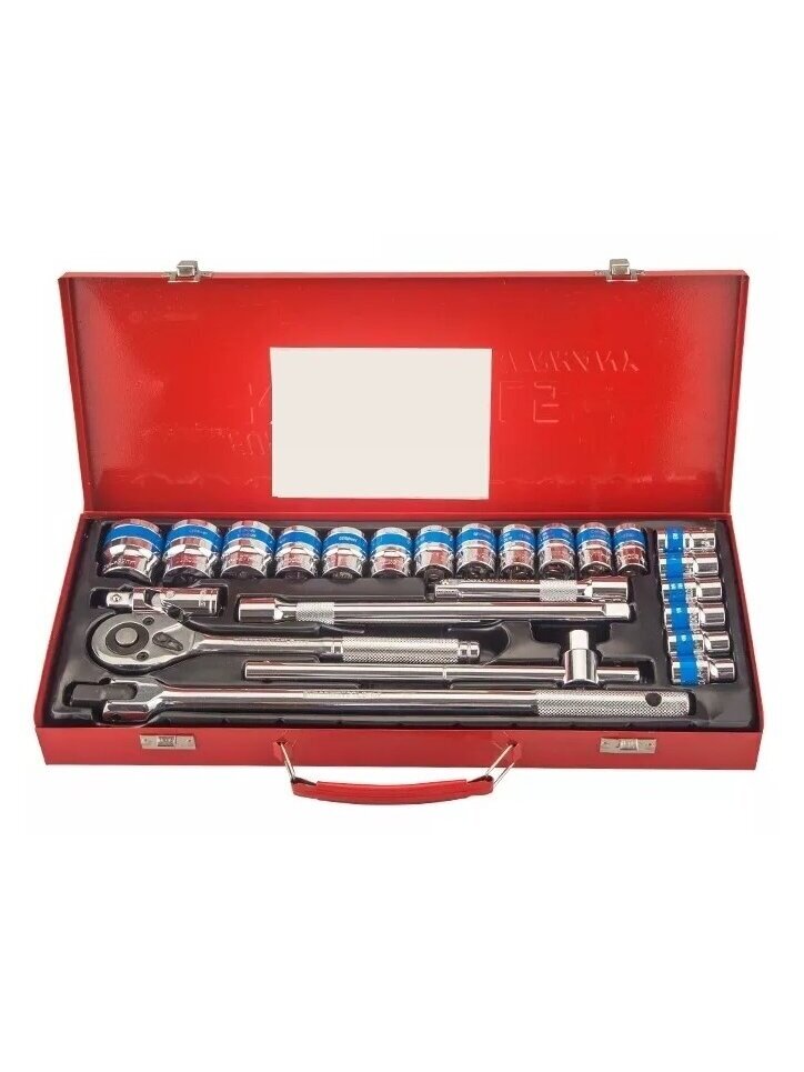 ⬡ Galvučių rinkinys 1/2" 24 vnt. (KRKSD025) ⬡ Galvučių rinkinys 1/2" 24 vnt. (KRKSD025)