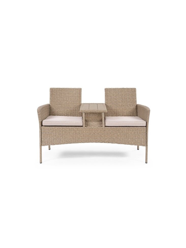 GARDEN BENCH DOUBLE WITH CUSHIONS