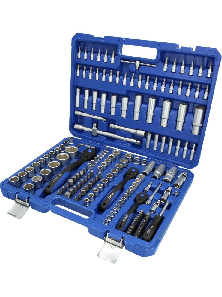 Galvučių komplektas, 172-vnt, 1/4", 3/8", 1/2", Brilliant Tools 1