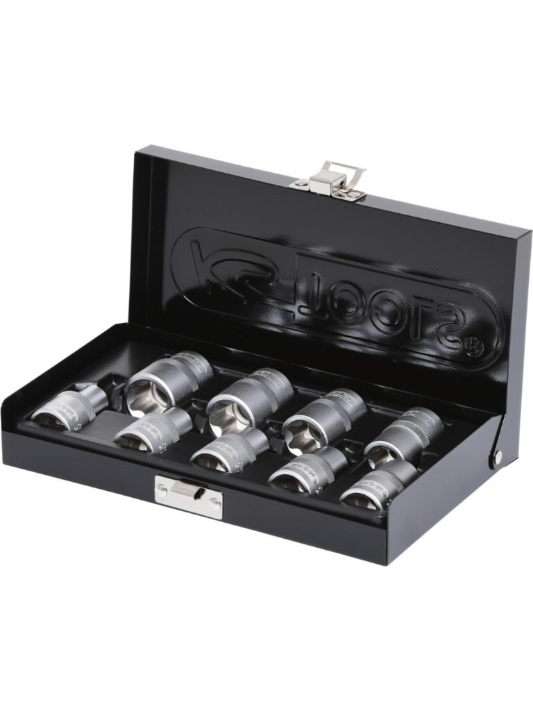 Galvučių komplektas 1/2'' Torx E10-E24 9vnt., KS Tools Galvučių komplektas 1/2'' Torx E10-E24 9vnt., KS Tools