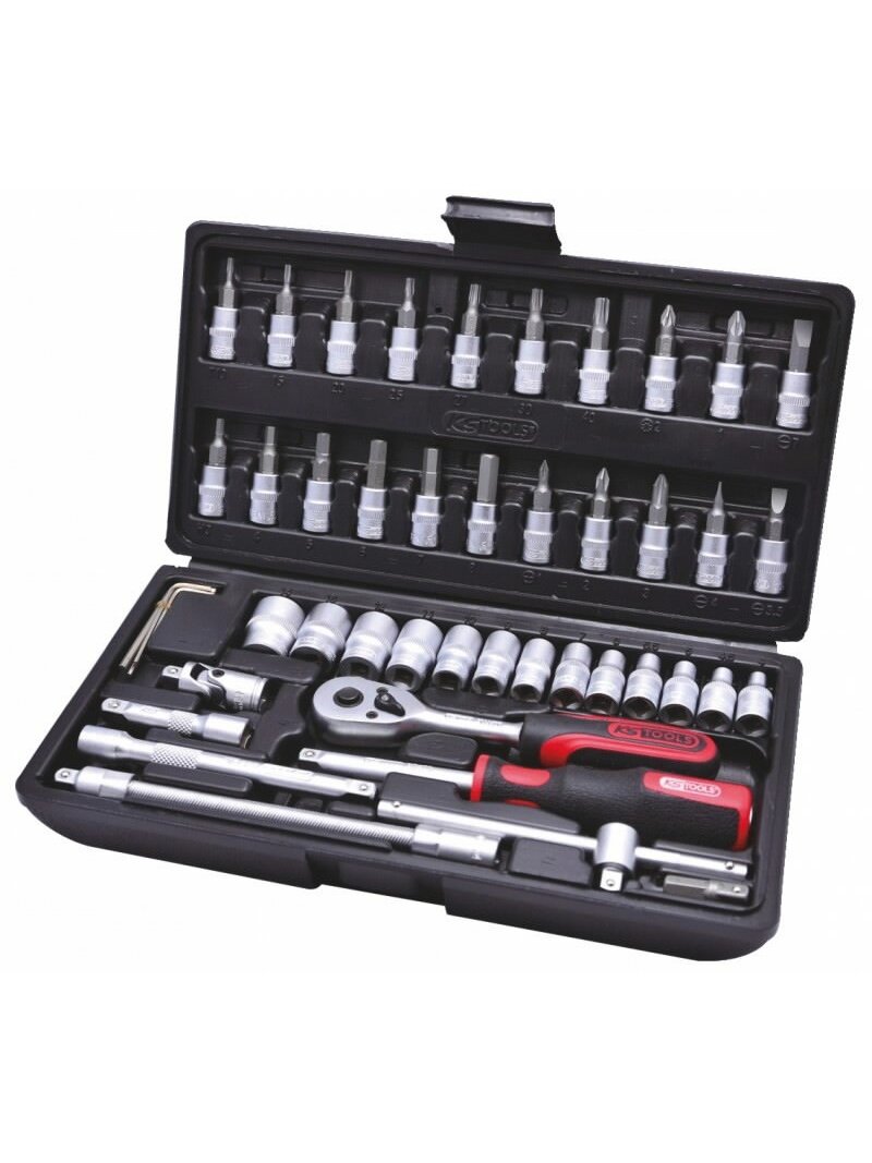 Galvučių komplektas  1/4" 48-vnt  CLASSIC, KS Tools 1
