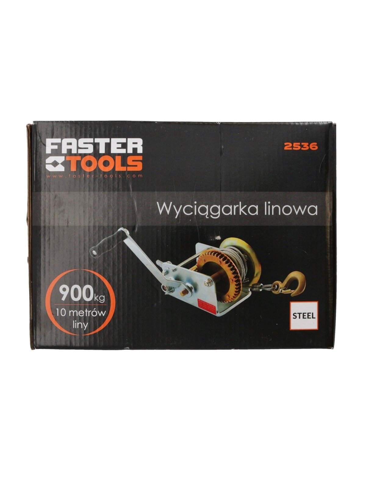 Gervė traukimo 900kg, sukama su trosu 10 m, Faster Tools 3