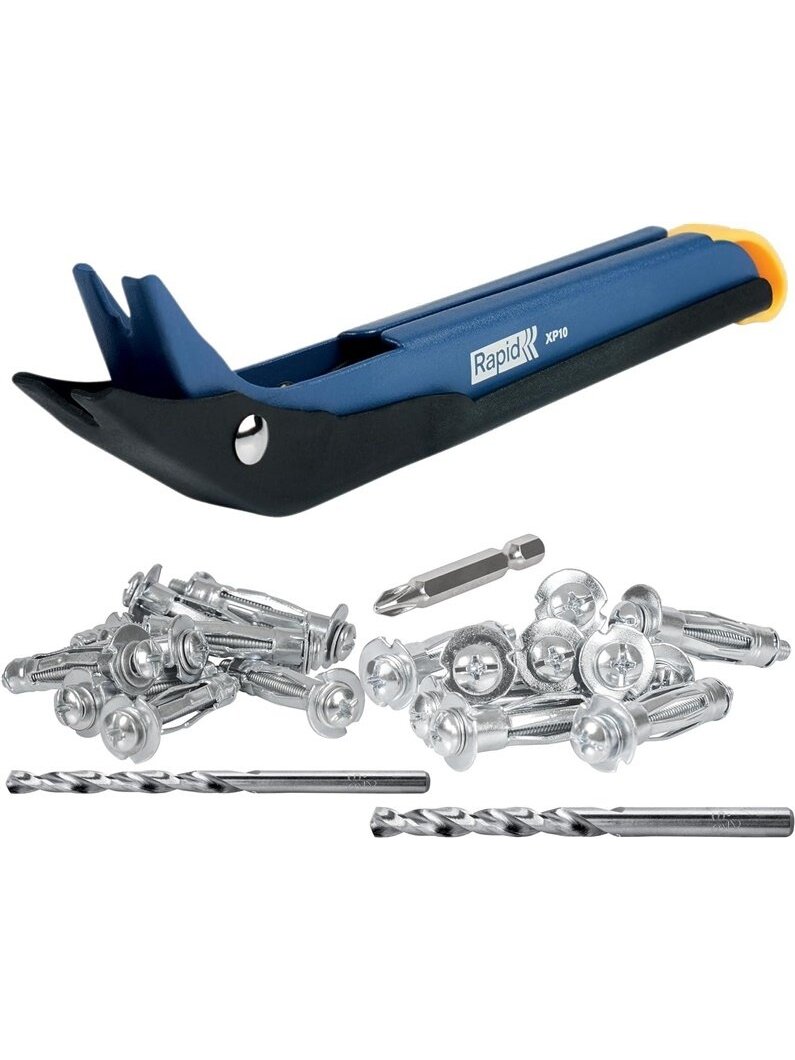Gipskartonio įvarų replės su 20 vnt įvarų Rapid XP10 Gipskartonio įvarų replės su 20 vnt įvarų Rapid XP10
