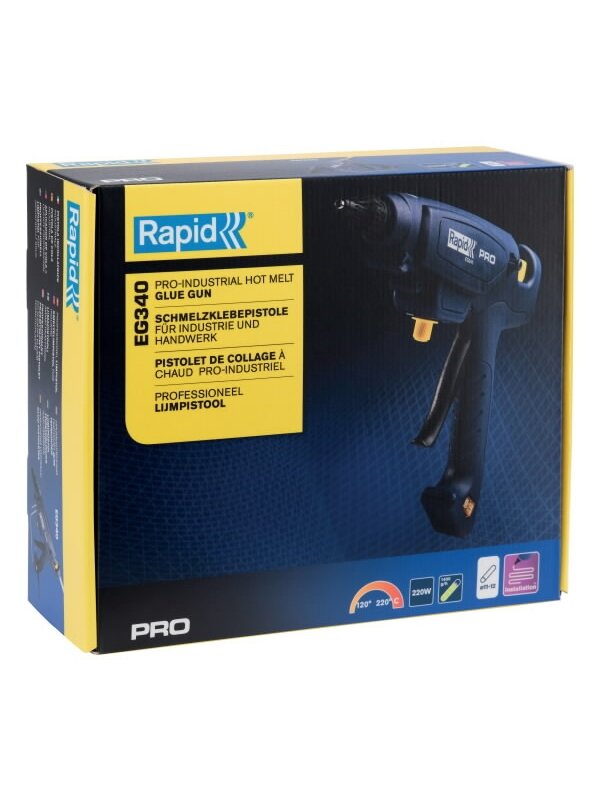 Glue Gun EG340, 12mm, PRO, Rapid 6