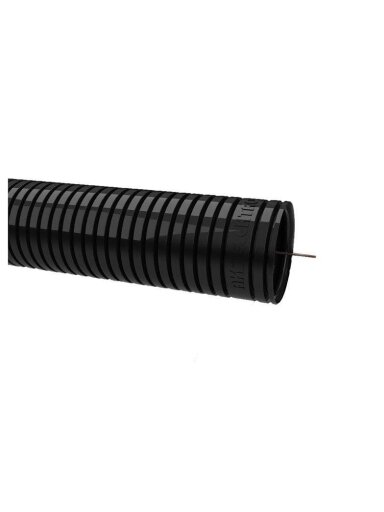 Gofruotas instaliacinis vamzdis RKGSP 32, PVC, juodas