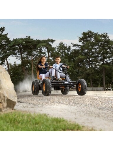 Gokartas su pedalais BERG Duo Coaster BFR dvivietis 6+