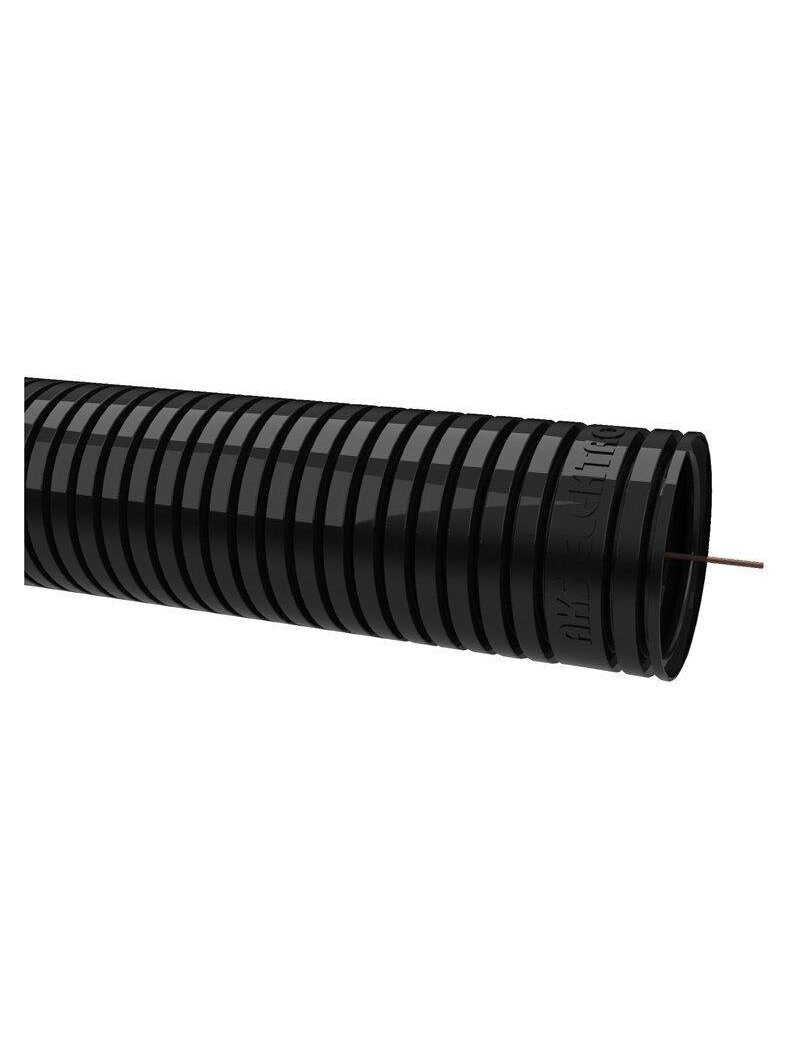 Gofruotas instaliacinis vamzdis RKGSP 50, PVC, juodas