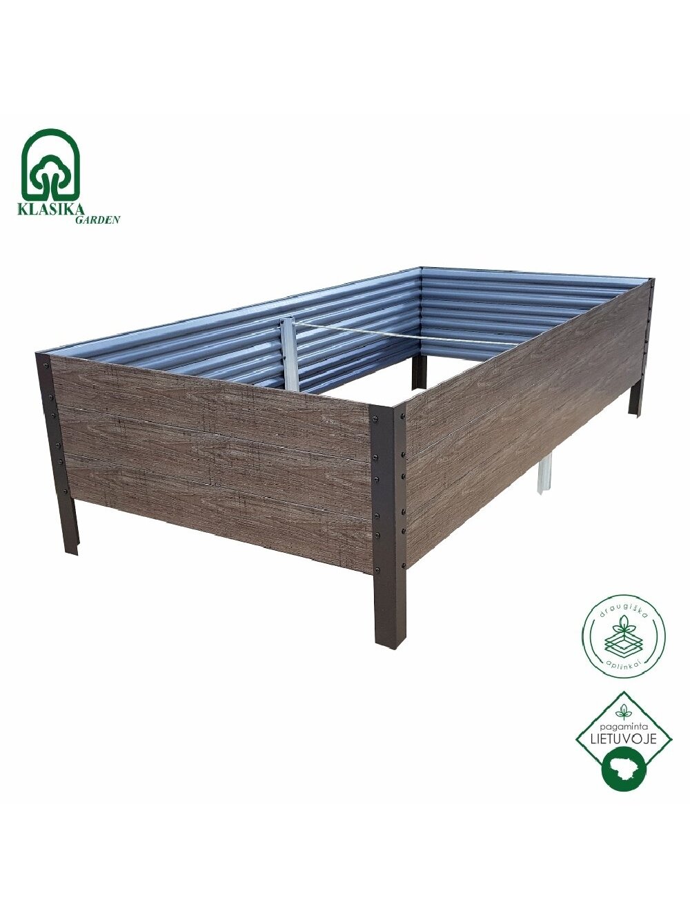 GPPS pakelta lysvė KLASIKA Woodlook - Antracito (pilka) 2