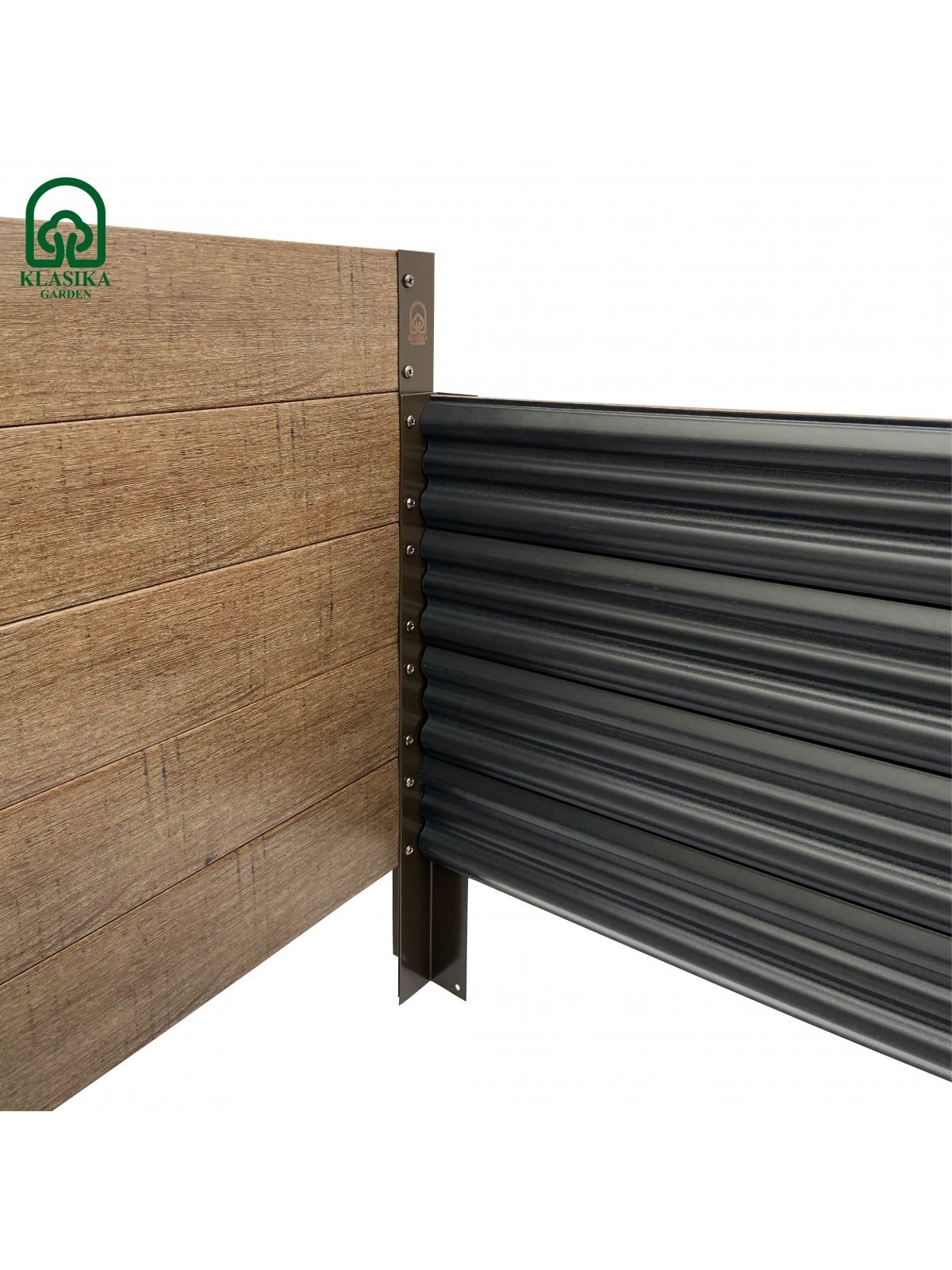 GPPS modulinė pakelta lysvė KLASIKA Woodlook (laiptai) - Ąžuolo imitacijos (ruda) 8