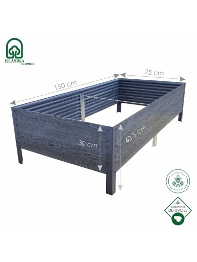 GPPS pakelta lysvė KLASIKA Woodlook - Antracito (pilka) GPPS pakelta lysvė KLASIKA Woodlook - Antracito (pilka)