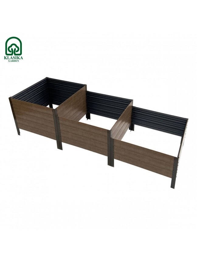 GPPS modulinė pakelta lysvė KLASIKA Woodlook (laiptai) - Ąžuolo imitacijos (ruda) 2 GPPS modulinė pakelta lysvė KLASIKA Woodlook (laiptai) - Ąžuolo imitacijos (ruda) 2