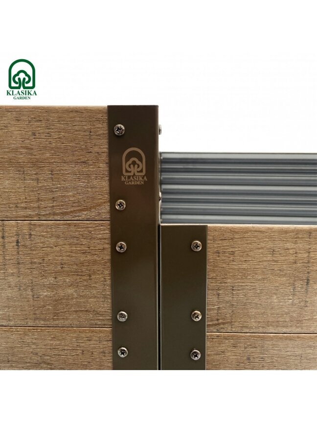 GPPS modulinė pakelta lysvė KLASIKA Woodlook (laiptai) - Ąžuolo imitacijos (ruda) 6