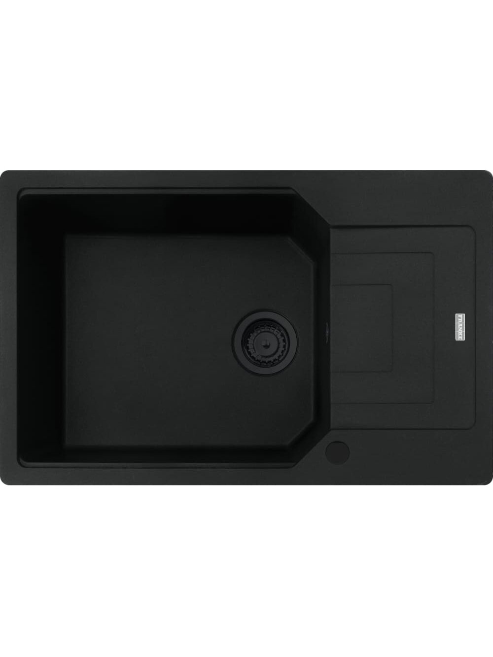 Granitinė plautuvė Franke Urban, UBG 611-78 XL, juoda matinė, juodas ventilis Granitinė plautuvė Franke Urban, UBG 611-78 XL, juoda matinė, juodas ventilis