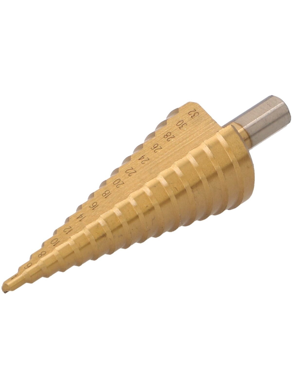 Grąžtas metalui pakopinis HSS 4-32mm Faster Tools | 4; 6; 8; 10; 12; 14; 16; 18; 20; 22; 24; 26; 28; 30; 32mm Grąžtas metalui pakopinis HSS 4-32mm Faster Tools | 4; 6; 8; 10; 12; 14; 16; 18; 20; 22; 24; 26; 28; 30; 32mm