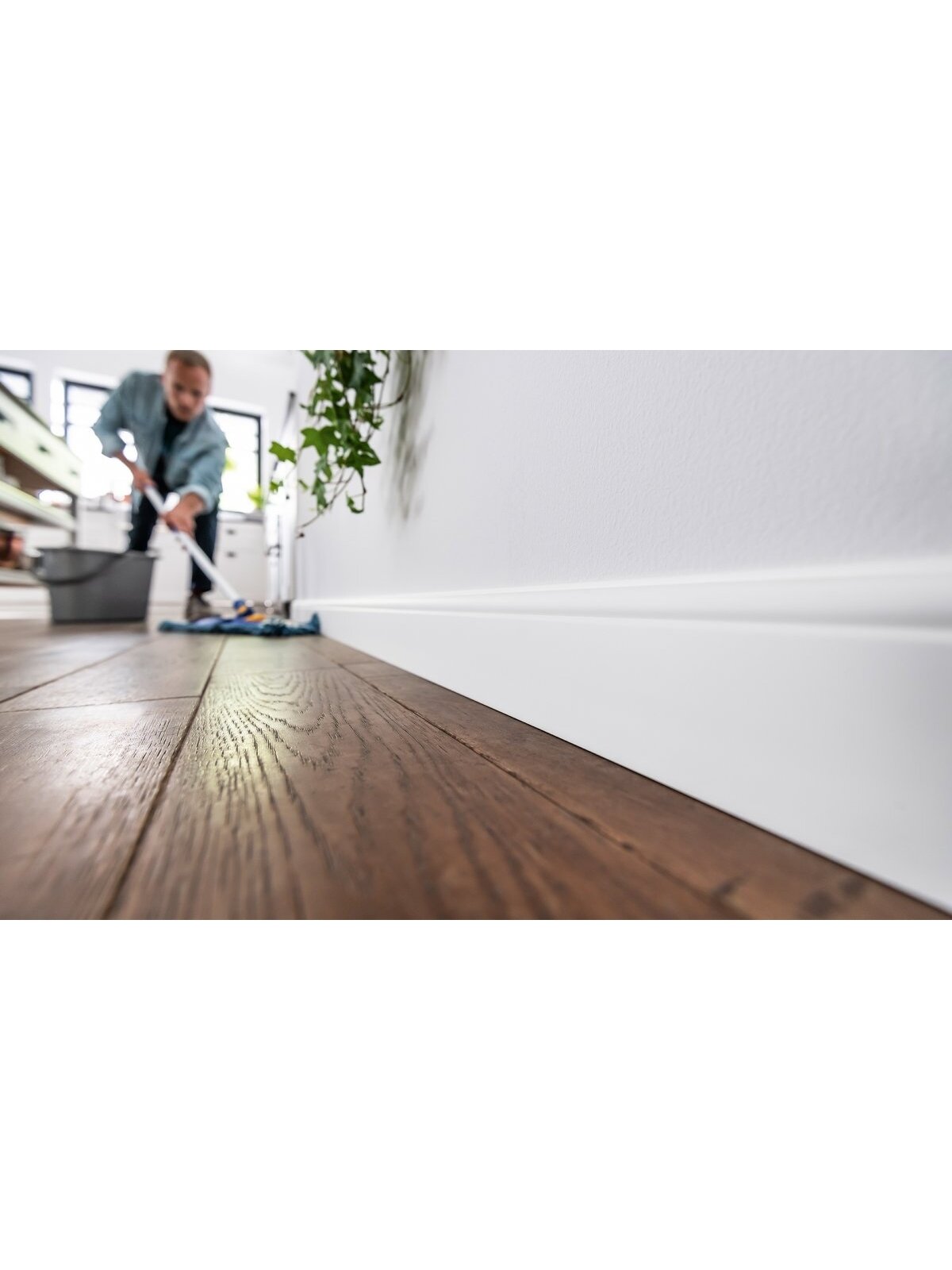 Grindjuostė ESPUMO (ESP301) balta | 80mm, 2.4m 4 Grindjuostė ESPUMO (ESP301) balta | 80mm, 2.4m 4