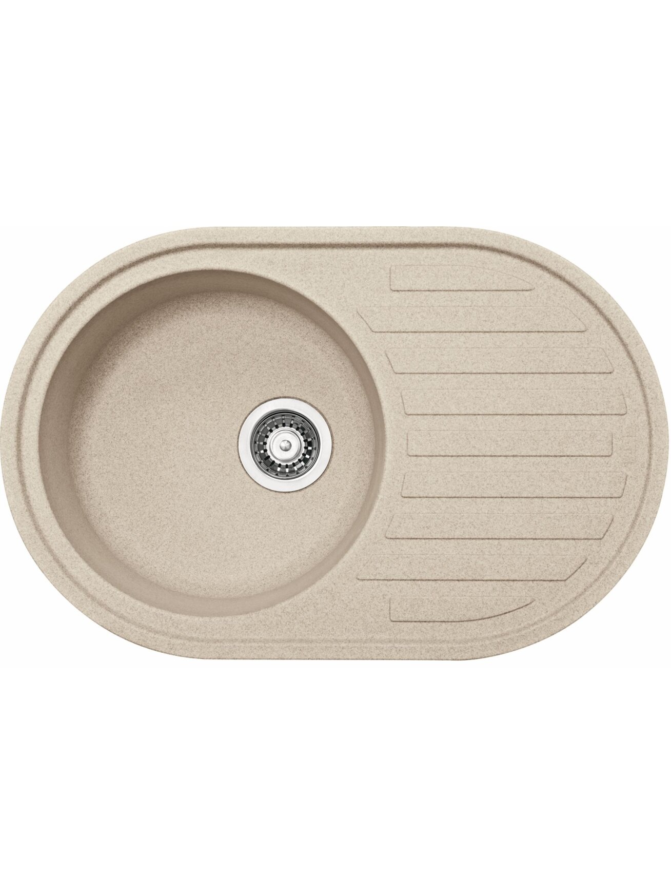 Granitinė plautuvė Franke Ronda, ROG 611, užkemšamas ventilis, Beige Granitinė plautuvė Franke Ronda, ROG 611, užkemšamas ventilis, Beige