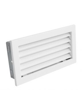 Grotelės VENTLAB 325x170, fiksuotos žaliuzės, baltos