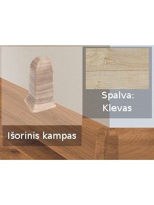 Grindjuostė termoplasto Vox, (04) klevas | Kampas SMART FLEX / IZZI, išorinis Grindjuostė termoplasto Vox, (04) klevas | Kampas SMART FLEX / IZZI, išorinis
