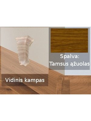 Grindjuostė termoplasto Vox, (08) tamsus ąžuolas | Kampas SMART FLEX / IZZI vidinis Grindjuostė termoplasto Vox, (08) tamsus ąžuolas | Kampas SMART FLEX / IZZI vidinis