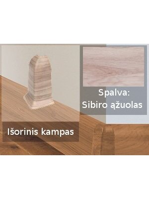 Grindjuostė termoplasto Vox, (101) sibiro ąžuolas | Kampas SMART FLEX / IZZI, išorinis Grindjuostė termoplasto Vox, (101) sibiro ąžuolas | Kampas SMART FLEX / IZZI, išorinis