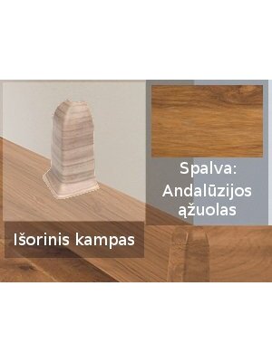 Grindjuostė termoplasto Vox, (104) Andalūzijos ąžuolas | Kampas SMART FLEX / IZZI, išorinis Grindjuostė termoplasto Vox, (104) Andalūzijos ąžuolas | Kampas SMART FLEX / IZZI, išorinis