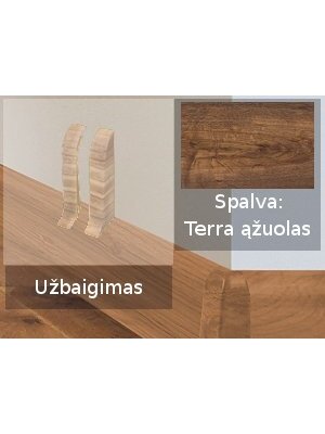 Grindjuostė termoplasto Vox, (107) ąžuolas terra | Užbaigimas SMART FLEX / IZZI, dešininis; kairinis