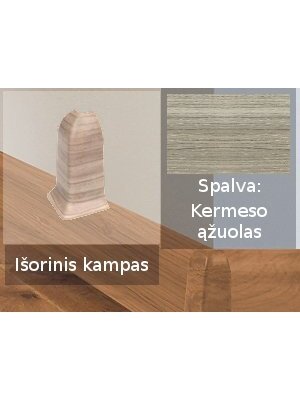 Grindjuostė termoplasto Vox, (109) kermeso ąžuolas | Kampas SMART FLEX / IZZI, išorinis