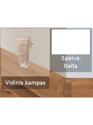 Grindjuostė termoplasto Vox, (113) Balta | Kampas SMART FLEX / IZZI vidinis