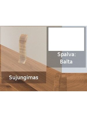 Grindjuostė termoplasto Vox, (113) Balta | Sujungimas SMART FLEX / IZZI Grindjuostė termoplasto Vox, (113) Balta | Sujungimas SMART FLEX / IZZI