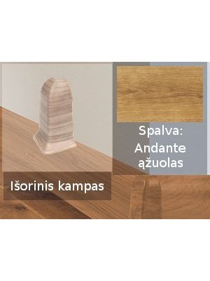 Grindjuostė termoplasto Vox, (18) andante ąžuolas | Kampas SMART FLEX / IZZI, išorinis Grindjuostė termoplasto Vox, (18) andante ąžuolas | Kampas SMART FLEX / IZZI, išorinis