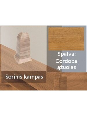 Grindjuostė termoplasto Vox, (29) cordoba ąžuolas | Kampas SMART FLEX / IZZI, išorinis Grindjuostė termoplasto Vox, (29) cordoba ąžuolas | Kampas SMART FLEX / IZZI, išorinis