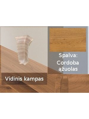 Grindjuostė termoplasto Vox, (29) cordoba ąžuolas | Kampas SMART FLEX / IZZI vidinis Grindjuostė termoplasto Vox, (29) cordoba ąžuolas | Kampas SMART FLEX / IZZI vidinis