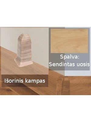 Grindjuostė termoplasto Vox, (34) sendintas uosis | Kampas SMART FLEX / IZZI, išorinis Grindjuostė termoplasto Vox, (34) sendintas uosis | Kampas SMART FLEX / IZZI, išorinis