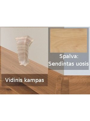 Grindjuostė termoplasto Vox, (34) sendintas uosis | Kampas SMART FLEX / IZZI vidinis