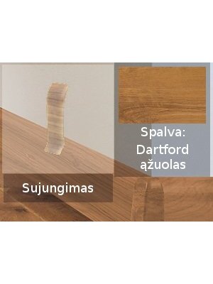 Grindjuostė termoplasto Vox, (44) dartford ąžuolas | Sujungimas SMART FLEX / IZZI