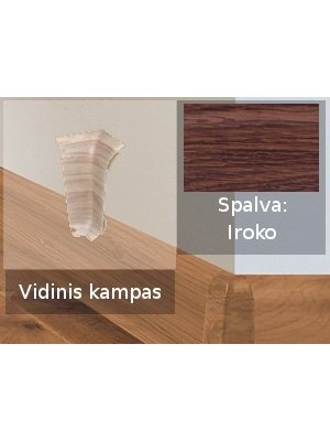 Grindjuostė termoplasto Vox, (50) iroko | Kampas SMART FLEX / IZZI vidinis Grindjuostė termoplasto Vox, (50) iroko | Kampas SMART FLEX / IZZI vidinis