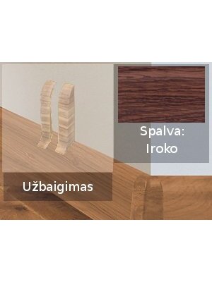 Grindjuostė termoplasto Vox, (50) iroko | Užbaigimas SMART FLEX / IZZI, dešininis; kairinis