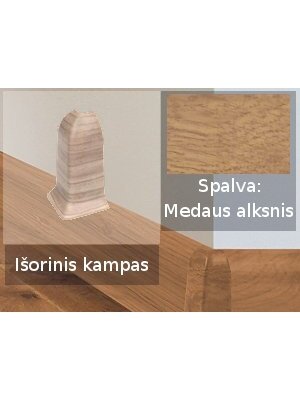 Grindjuostė termoplasto Vox, (59) medaus alksnis | Kampas SMART FLEX / IZZI, išorinis Grindjuostė termoplasto Vox, (59) medaus alksnis | Kampas SMART FLEX / IZZI, išorinis