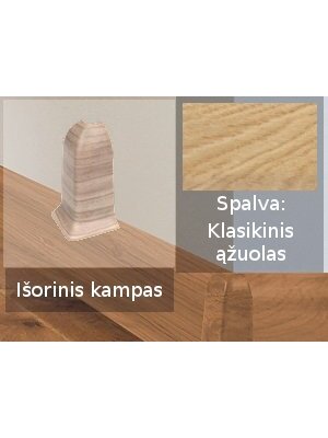 Grindjuostė termoplasto Vox, (60) klasikinis ąžuolas | Kampas SMART FLEX / IZZI, išorinis Grindjuostė termoplasto Vox, (60) klasikinis ąžuolas | Kampas SMART FLEX / IZZI, išorinis