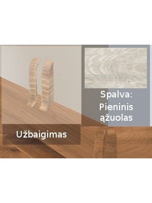 Grindjuostė termoplasto Vox, (62) pieninis ąžuolas | Užbaigimas SMART FLEX / IZZI, dešininis; kairinis Grindjuostė termoplasto Vox, (62) pieninis ąžuolas | Užbaigimas SMART FLEX / IZZI, dešininis; kairinis