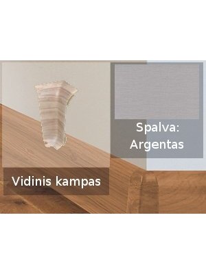 Grindjuostė termoplasto Vox, (63) argentas | Kampas SMART FLEX / IZZI vidinis Grindjuostė termoplasto Vox, (63) argentas | Kampas SMART FLEX / IZZI vidinis