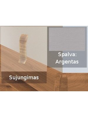 Grindjuostė termoplasto Vox, (63) argentas | Sujungimas SMART FLEX / IZZI
