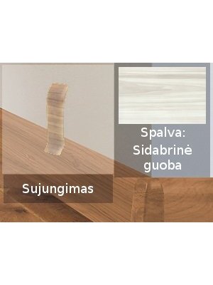Grindjuostė termoplasto Vox, (71) sidabrinė guoba | Sujungimas SMART FLEX / IZZI Grindjuostė termoplasto Vox, (71) sidabrinė guoba | Sujungimas SMART FLEX / IZZI