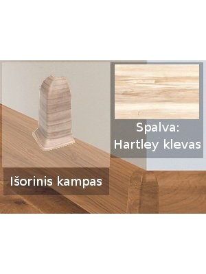 Grindjuostė termoplasto Vox, (72) hartley klevas | Kampas SMART FLEX / IZZI, išorinis