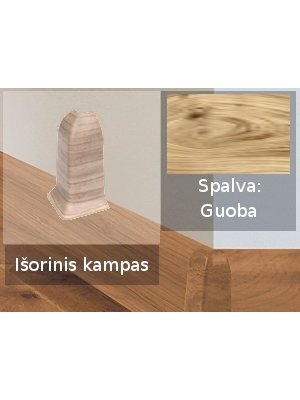 Grindjuostė termoplasto Vox, (73) guoba | Kampas SMART FLEX / IZZI, išorinis