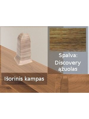 Grindjuostė termoplasto Vox, (76) discovery ąžuolas | Kampas SMART FLEX / IZZI, išorinis
