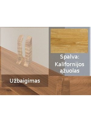 Grindjuostė termoplasto Vox, (85) kalifornijos ąžuolas | Užbaigimas SMART FLEX / IZZI, dešininis; kairinis Grindjuostė termoplasto Vox, (85) kalifornijos ąžuolas | Užbaigimas SMART FLEX / IZZI, dešininis; kairinis
